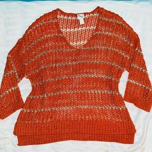 Chicos metallic slouchy top